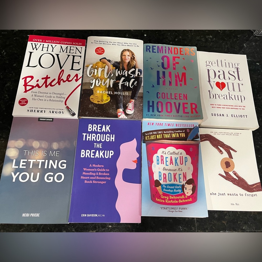 8 self-help/selflove books.All great reads all in excellent condition.Great gift
